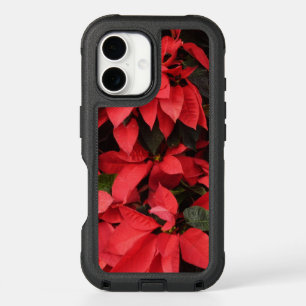 Red Poinsettias II Christmas Holiday Floral iPhone 16 Case