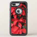 Red Poinsettias II Christmas Holiday Floral OtterBox Defender iPhone 8 Plus/7 Plus Case