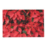 Red Poinsettias II Christmas Holiday Floral Placemat