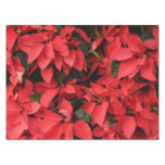 Red Poinsettias II Christmas Holiday Floral Tissue Paper