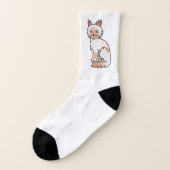 Red Point Birman / Ragdoll Cute Cartoon Cat Socks (Left Outside)