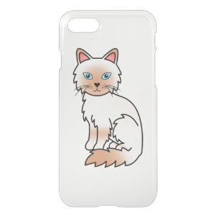 Red Point Birman / Ragdoll Cute Cartoon Cat iPhone SE/8/7 Case