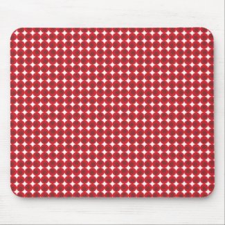 Red points and circles mouse pad