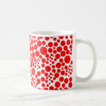 Red Points Punch Polka Circles Plunge Snow Coffee Mug at Zazzle
