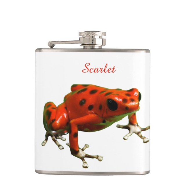 Red Poison Dart Frog Flask (Front)