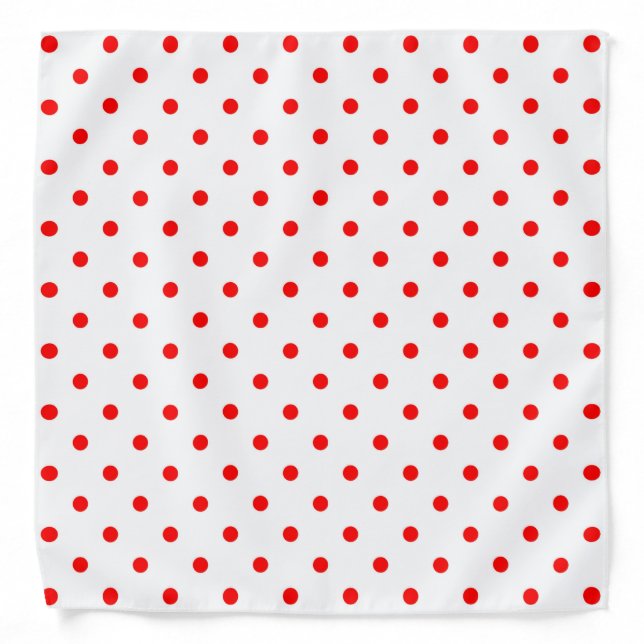 Red Polka Dot Bandana (Front)