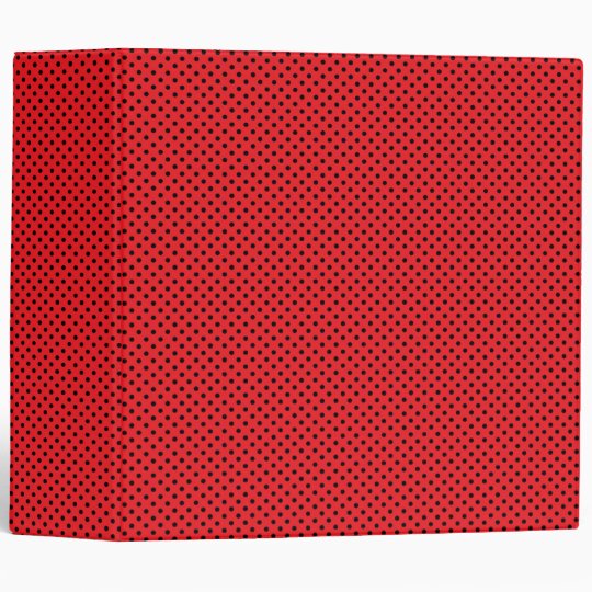 RED POLKA-DOT BINDER