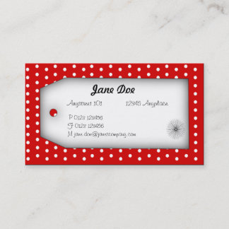 Red Polka Dot Business Card