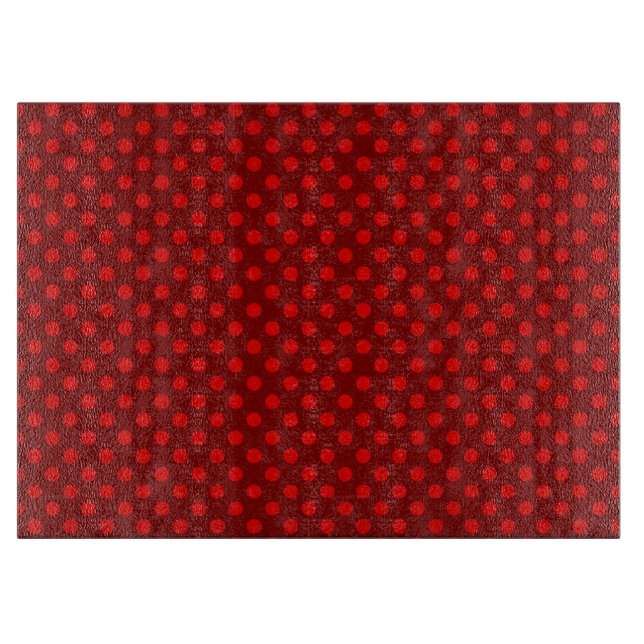Red Polka Dot Cutting Board (Front)