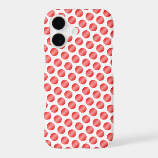 Red Polka Dot Design iPhone 17 Case