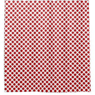 Red Polka Dot Design - Shower Curtain