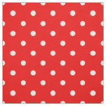 Red polka dot fabric