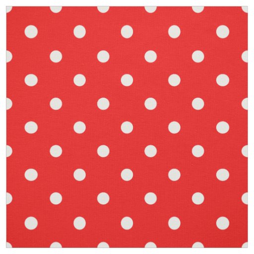 Red polka dot fabric