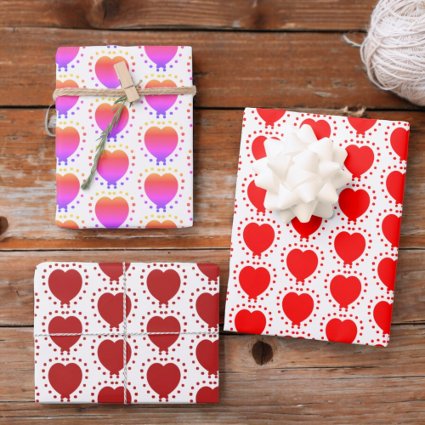 Red Polka Dot Heart Abstract Special Occasion 