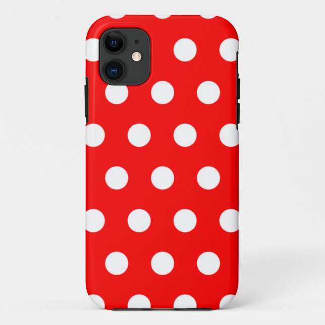 Red Polka Dot iPhone 5 Case (Back)