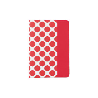 Red Polka Dot Passport Holder