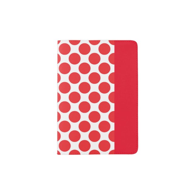 Red Polka Dot Passport Holder (Front)