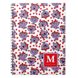 Red Polka Dot Pattern Add Your Name Notebook
