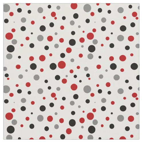 Red Polka Dot Retro coordinate for Flower Power Fabric