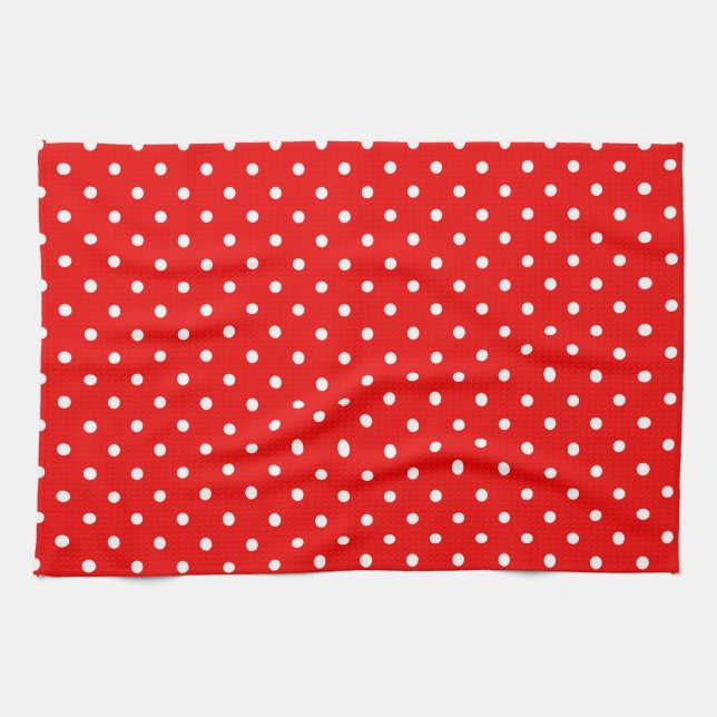 Red polka dot towel (Horizontal)
