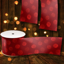 Red Polka Dots Abstract Modern Elegant Christmas