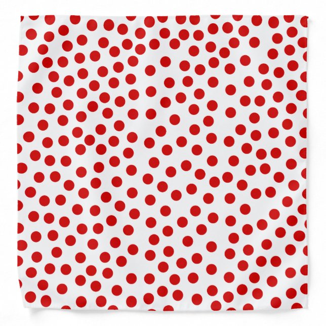 Red Polka Dots Bandana (Front)