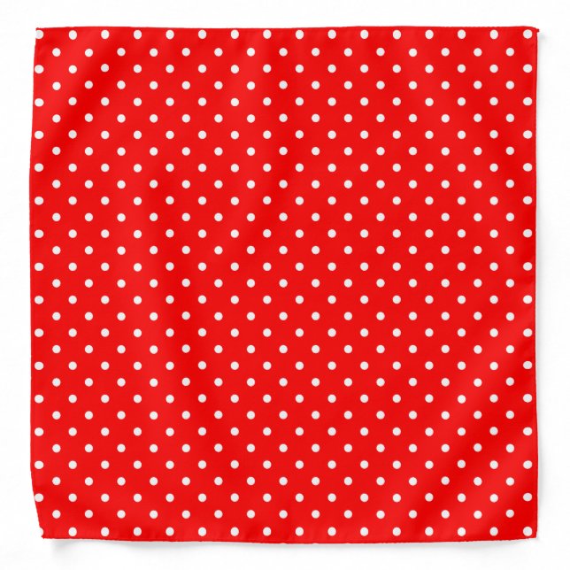 Red Polka Dots Bandana (Front)