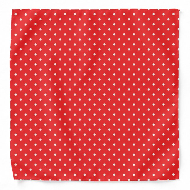 Red polka dots bandana (Front)