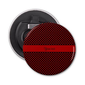 Red Polka Dots Bottle Opener by kye_designs at Zazzle
