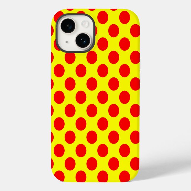 Red Polka Dots  Case-Mate iPhone Case (Back)