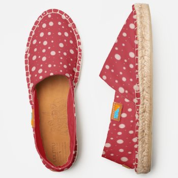 Red Polka Dots Espadrilles by ArianeC at Zazzle