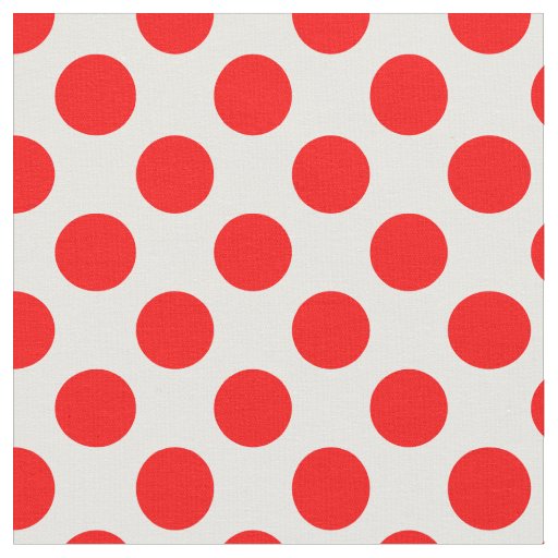 Red Polka Dots Fabric