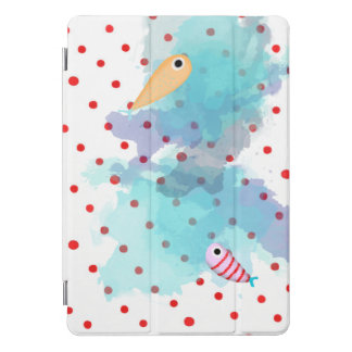 Red Polka dots fishes iPad Pro Cover