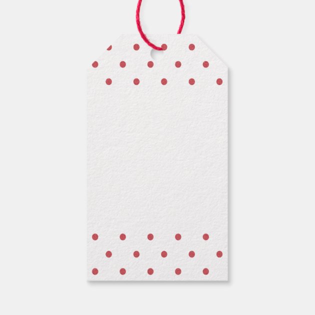 Red Polka Dots Gift Tags