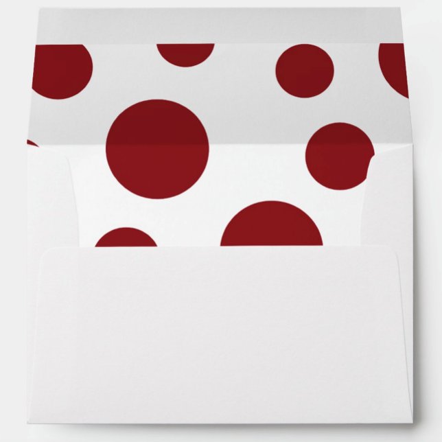 Red Polka Dots Interior Envelope (Creator Uploaded)