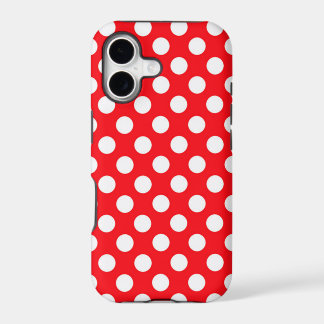 Red Polka Dots iPhone 17 Case
