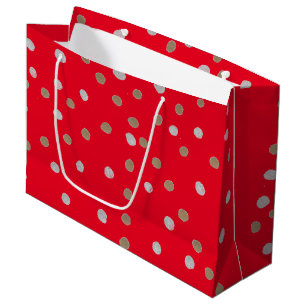 Red Polka Dots  Large Gift Bag