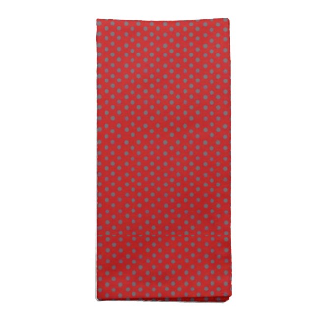 Red Polka Dots Napkin (Folded)