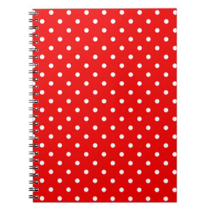 Red polka dots notebook