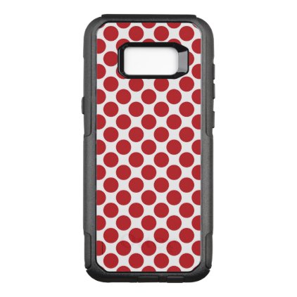 Red Polka Dots OtterBox Commuter Samsung Galaxy S8+ Case