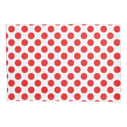 Red Polka Dots Pillow Case