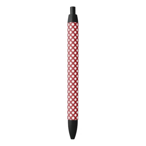 Red Polka Dots Polka Dot Pattern Dots Dotted Black Ink Pen