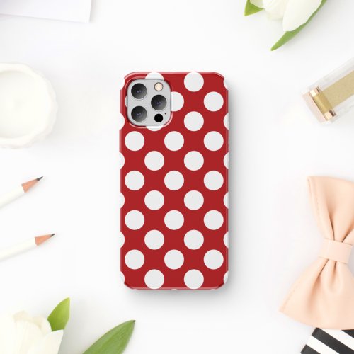 Red Polka Dots Polka Dot Pattern Dots Dotted iPhone 11 Case