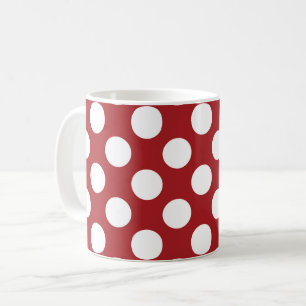Red Polka Dots, Polka Dot Pattern, Dots, Dotted Coffee Mug