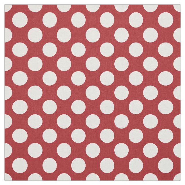 Red Polka Dots, Polka Dot Pattern, Dots, Dotted Fabric (Swatch)