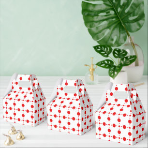 Red Polka Dots, Polka Dot Pattern, Dots, Dotted Favor Boxes