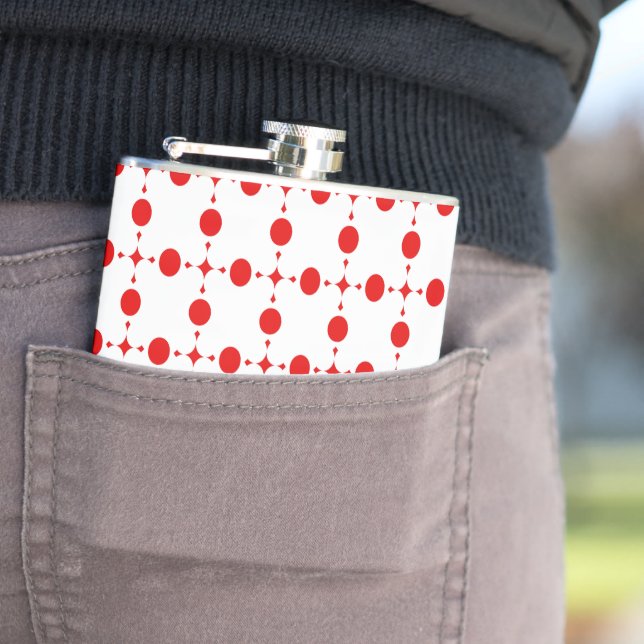 Red Polka Dots, Polka Dot Pattern, Dots, Dotted Flask (In Situ)
