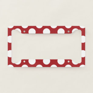 Red Polka Dots, Polka Dot Pattern, Dots, Dotted License Plate Frame