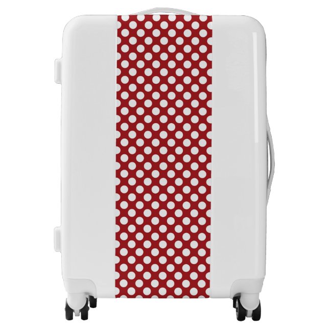 Red Polka Dots, Polka Dot Pattern, Dots, Dotted Luggage (Front)