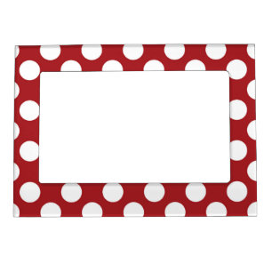 Red Polka Dots, Polka Dot Pattern, Dots, Dotted Magnetic Frame